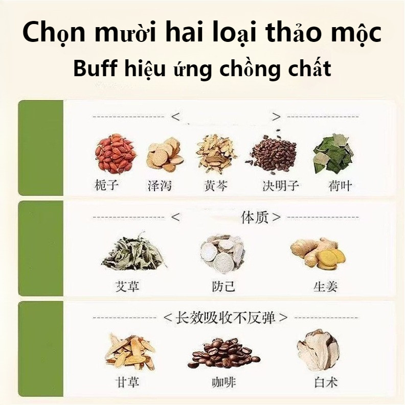 [ 1 HỘP 5 MIẾNG ] Miếng dán giảm béo thảo dược - PTLUXURY dán bụng dán cổ vai gáy đều được hết