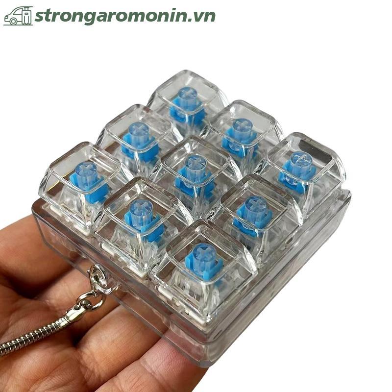 ST 4 / 9 Phím Bàn Phím Cơ Máy Kiểm Tra Trục Bàn Phím LED Đồ Chơi Chìa Khóa ST