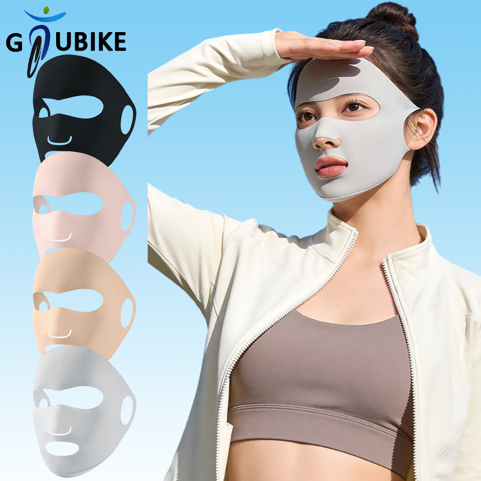 Mặt nạ chống nắng Gini UPF50+ thoáng khí cho mùa hè, bảo vệ da mặt khi tập thể thao và đi xe đạp