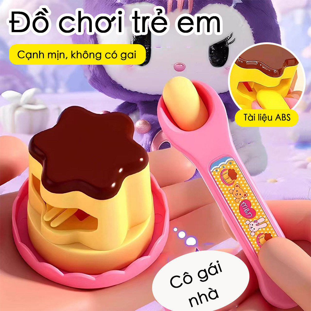 Đồ chơi cho búp bê ăn pudding (1 gói), đồ chơi giả vờ ăn cho bé gái 3-8 tuổi, hoàn hảo cho trò chơi nhập vai với búp bê.