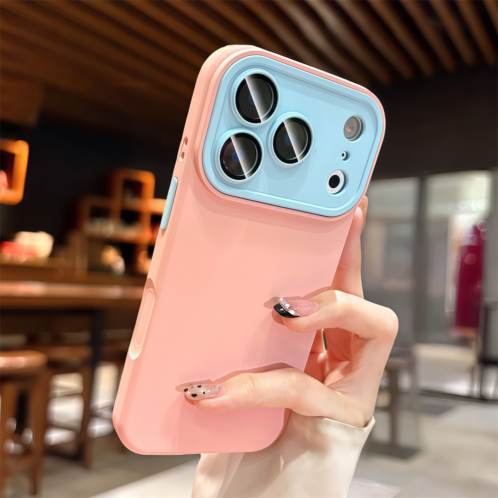 Ốp Điện Thoại Tương Phản Chất Lượng Cao Cho iPhone 17 Pro Max 13 14 15 16 Pro Max Ống Kính Bảo Vệ Camera Vỏ Chống Sốc Vỏ Mềm Vỏ Bảo Vệ Điện Thoại