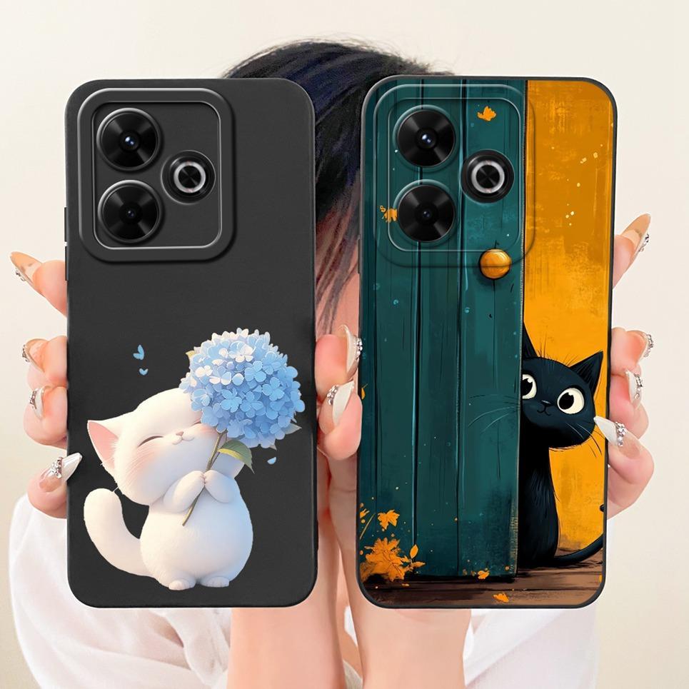 Ốp Điện Thoại Cho Xiaomi Redmi 13x 4G / Redmi 13 4G 5G Vỏ Silicon Lỏng Hoạt Hình Rồng Ngộ nghĩnh Mèo Biển Họa Tiết Ốp Lưng