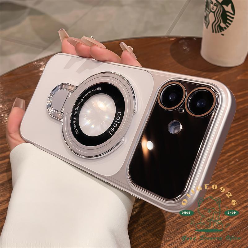 【 Ốp lưng iPhone17 】 Giá đỡ từ tính Laser Aurora Vỏ điện thoại từ tính iphone17 Pro Max 16 15 14 13 cho vỏ iPhone Vỏ mềm silicon TPU chống sốc