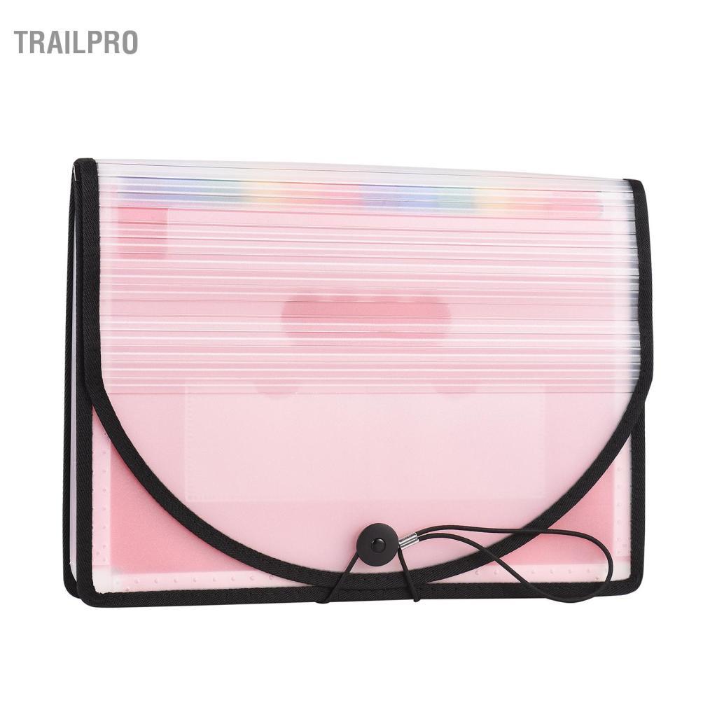 TrailPro File Folder A4 Hồ sơ cho tủ 18 dòng 24 trang Bìa đựng tài liệu Lưu trữ tài liệu tiện lợi hơn (Túi 24 ngăn)