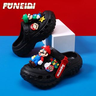 Dép sục Super Mario cho bé – Dép EVA chống trượt mềm nhẹ, dép hoạt hình đi biển mùa hè