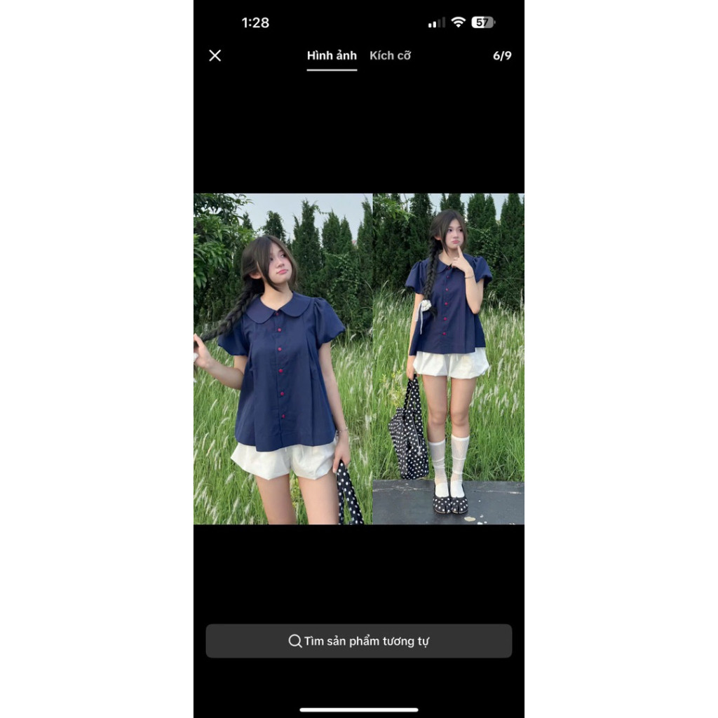 Áo sơ mi bèo quốc dân cổ sen tay bồng dáng babydoll siêu xinh SMZ933