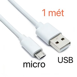 Cáp sạc Micro USB 1 mét, vỏ cáp dẻo bền, chống đứt gãy - Thích hợp dùng cho các thiết bị có cổng Micro- hỗ trợ bán sỉ