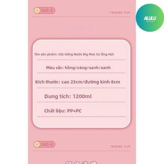 Ly Uống Nước Có Ống Hút Và Nắp Chống Tràn Dung Tích Lớn, Cốc Nước Có Tay Cầm 4 Màu – Gia Dụng Alulu