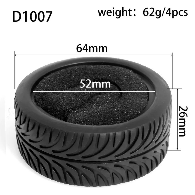4 1 / 10 RC Trên Đường Địa Hình Trôi Lưu Diễn Xe Cao Su Lốp Bánh Xe Lốp Xe Cho Sakura Traxxas HSP Tamiya HPI Kyosho RedCat Himoto