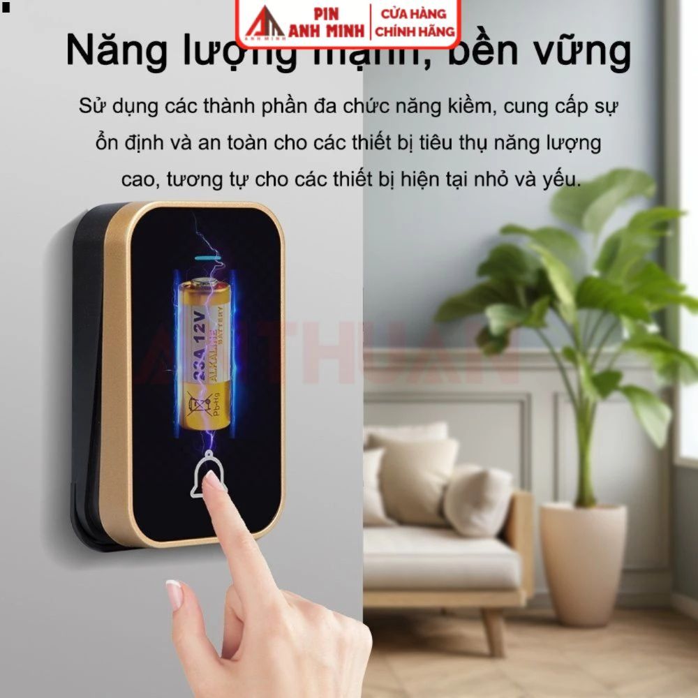 Vỉ 5 Viên Pin A23 12V Dung Lượng Cao 23A L1028 VR22 cho điều khiển cửa cuốn,chuông cửa,còi báo động NB01