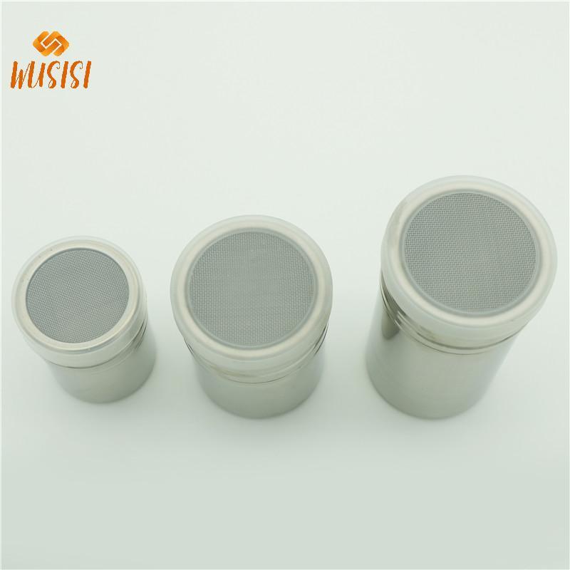 [WUSISI] Bình lắc sô cô la bằng thép không gỉ Bột đường Bột ca cao Máy pha cà phê MỚI
