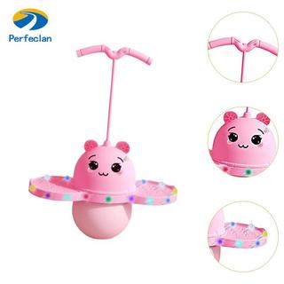 Perfeclan Pogo Ball có tay cầm Đồ chơi tập thể dục Phối hợp cân bằng Bóng nhảy đáng yêu có đèn cho các trò chơi Bài tập ngoài trời tại nhà Bé trai