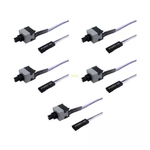 Btsg ATXs Dây Chuyển Đổi Nguồn 2Pin 50cm Bo Mạch Chủ Máy Tính Đặt Lại Nút Kết Nối