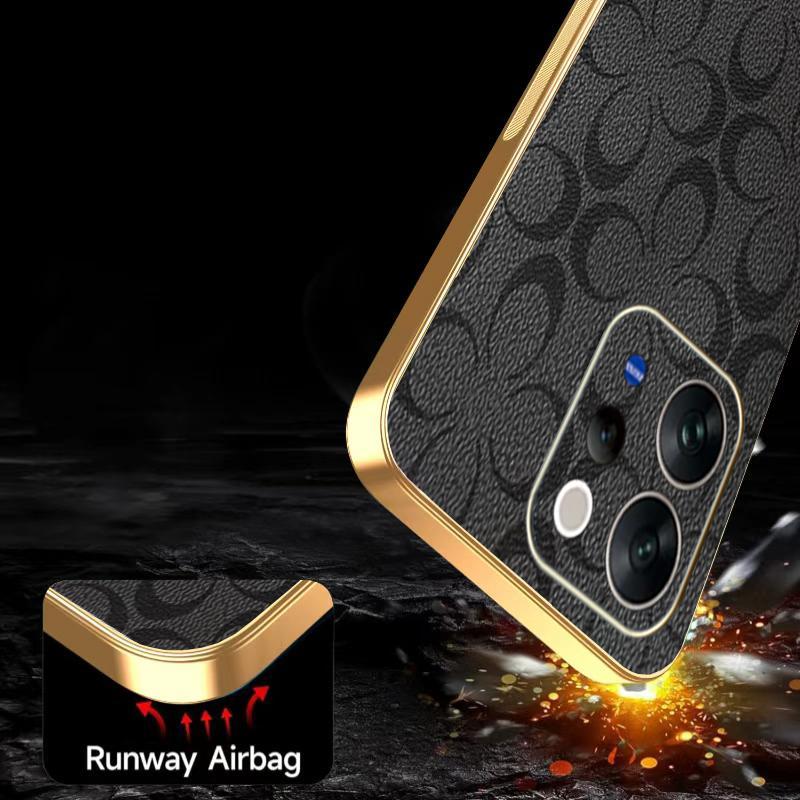 Ốp Lưng Cho Vivo V70 Elite Hoa May Mắn Mạ Điện Cạnh Chống Rơi Vỏ Điện Thoại