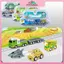 MYPANDA 1 Bộ Xe Giao Thông Đô Thị Kéo Ba Đồ Chơi Ô Tô Kỹ Thuật Nhựa Xây Dựng Lửa Tru Đồ Chơi Mô Hình Trẻ Em Quà Tặng.