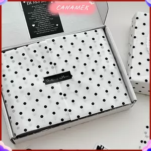 CANAMEK Giấy Sydney Polka Dot, giấy đính cườm tay, giấy gói hoa, bó hoa, quà tặng bánh nướng CSF