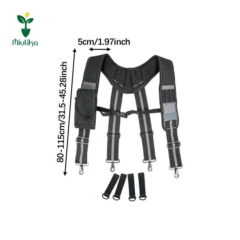 Miulika Heavy Duty Tool Belt Suspender với dây đeo có thể điều chỉnh Túi đựng dụng cụ để lợp thợ mộc làm việc