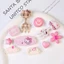 Set Charm Dĩa Mèo Hello Kitty đeo kính , Hello Kitty caro- Set Cute Kawaii Mini – Charm Nice Smile Hoa Tim Ngôi Sao