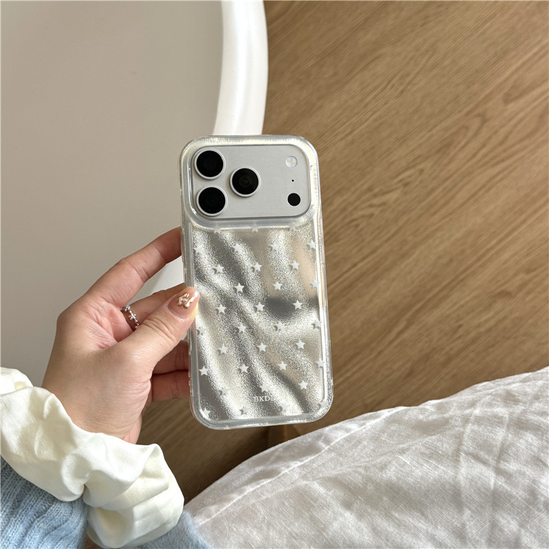 IPhone 17 Pro max 16 Pro max Cupcake có lá thiếc họa tiết ngôi sao TPU materia IMD xử lý Vỏ điện thoại