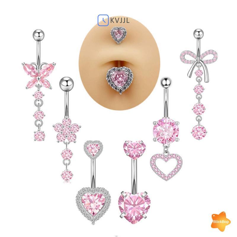 [KvJJL-t] Nhẫn Rốn Trái Tim Đơn Giản Cho Nữ Bé Gái Thời Trang Nút Bụng Nhẫn Gợi Cảm Cơ Thể Xuyên Trang Sức Nhẫn Rốn Tinh Tế Quà Tặng Mới