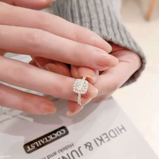 Women's Moissanite Ring, adjustable by Qiann