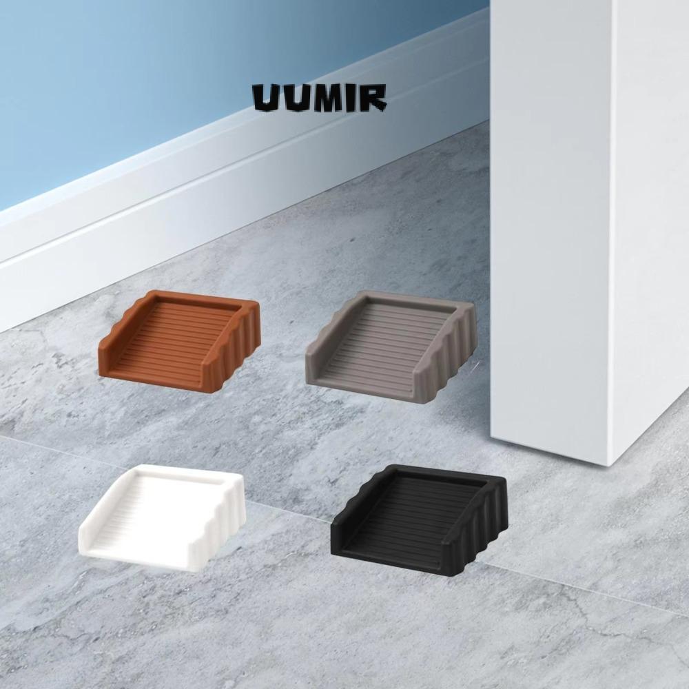 Đế chặn cửa UUMIR, Đế chặn cửa bằng cao su vô hình Không khoan, Giá đỡ hạng nặng gắn trên sàn chống trượt cho đáy cửa