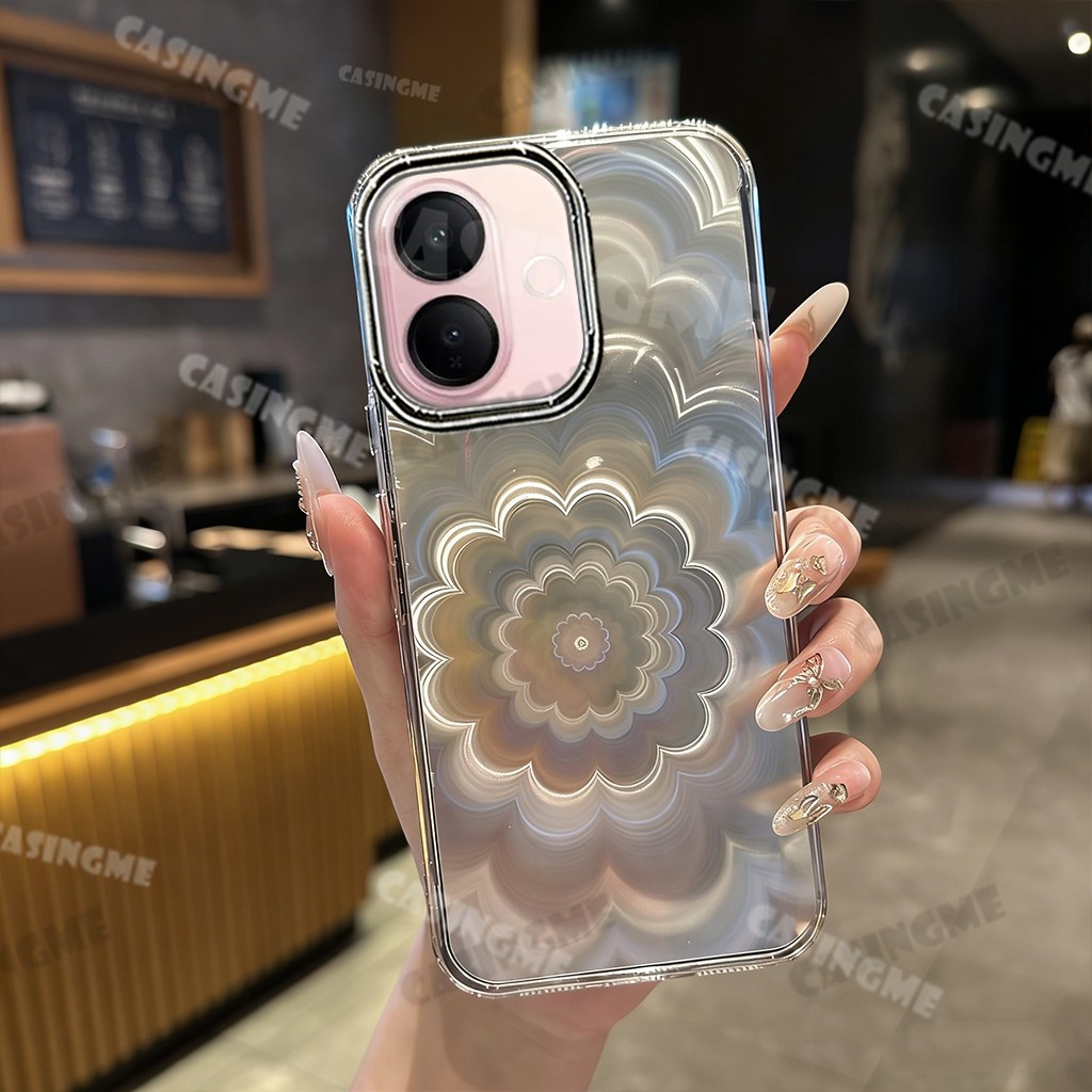 Vivo V60 Lite 5G Mạ Sang Trọng Da Hoa Mờ Vỏ Hoa Nhiều Màu Sắc Ốp Lưng Cho Vivo V60 Lite V70 V50 V60Lite VivoV60Lite Pro 4G 5G Vỏ Điện Thoại Bảo Vệ Chống Sốc