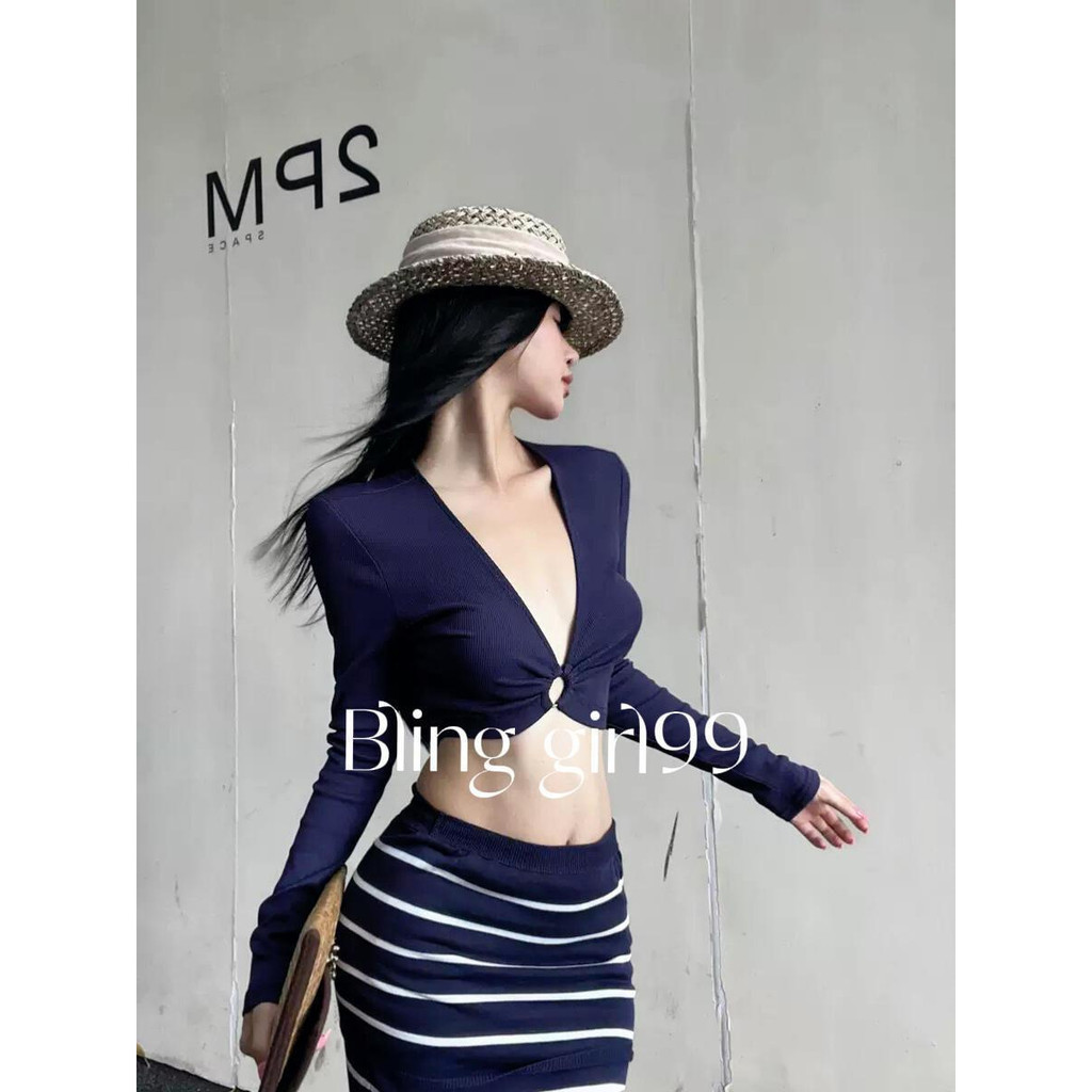 Váy Dài Ba Mảnh Slim-Fit cho Nữ, Phù Hợp Đi Du Lịch và Hot Spring