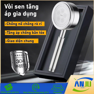 Đầu Sen Tăng áp Bằng Thép Không Gỉ 304, Vòi Sen Hoa Sen Tắm, Cầm Tay Gia Dụng, Chịu Nhiệt Cao, Phun Mạnh