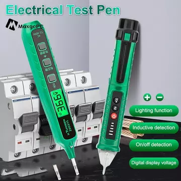 [Max-t] Bút Điện Cảm Ứng Độ Chính Xác Cao Bút Thử Điện Sản Xuất Điện Tua Vít Đầu Dò Điện Áp Nhẹ Máy Kiểm Tra Máy Dò Bút Thử Mới