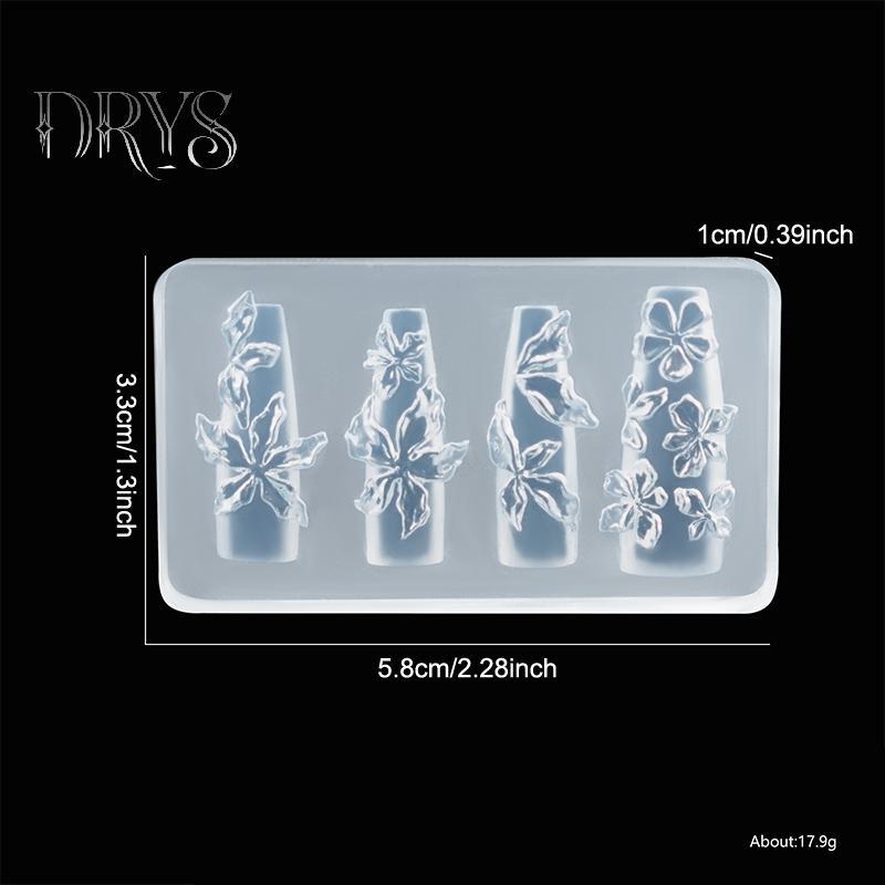 (TFT) Hoa Serie 3D Silicone Phụ Kiện Móng Tay Khắc Khuôn Hoa Đá Lily Tự Làm Mẫu Móng Tay Nghệ Thuật Khắc Khuôn Quyến Rũ MỚI