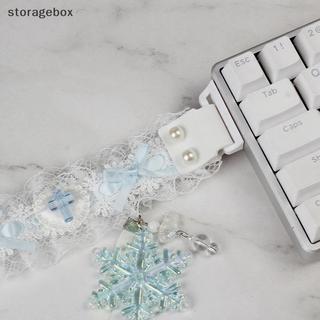 Hộp lưu trữ ruy băng đa năng trang trí bàn phím cơ, phụ kiện đẹp