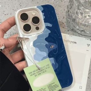 Ốp lưng iPhone 17 16 15 14 13 12 11 Pro Max X XR Max 7 8 Plus Nghệ thuật sóng điện thoại trường hợp
