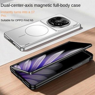 Ốp điện thoại mờ bản lề từ tính mờ cho OPPO Find N6 Find N5 Find N3 có sạc không dây Vỏ nhựa mỏng chống sốc