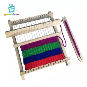 Bộ dệt kim bằng gỗ Tấm thảm sợi thủ công dệt kim cầm tay cho trẻ em Trẻ em