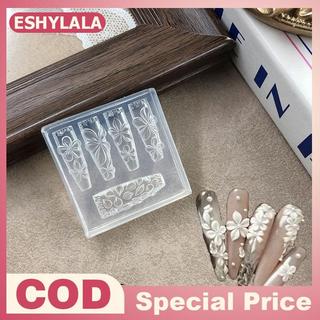 Silicone Nail Khuôn mẫu 3D Cánh hoa tái sử dụng cho trang trí móng tay nghệ thuật và sử dụng salon