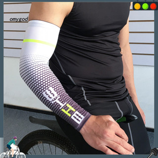 OMG Sports Arm Guards Tay nén tay chất lượng cao Tay áo bảo vệ tia cực tím cho nam nữ – Bao phủ hình xăm thoáng khí Chống nắng cho xe đạp thể thao ngoài trời