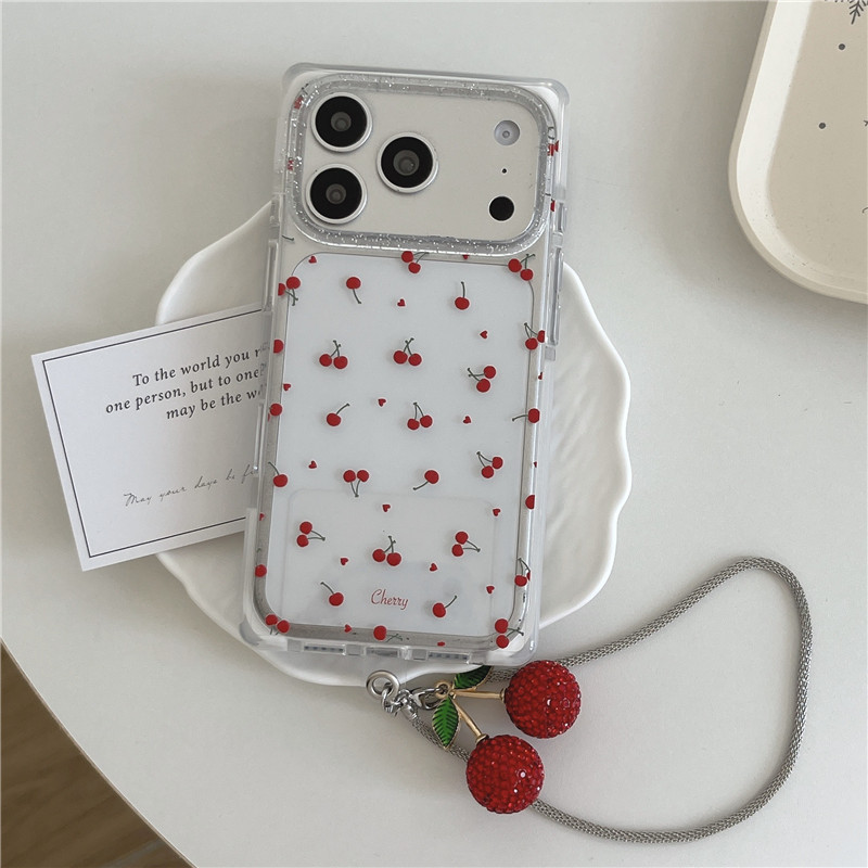 Ốp điện thoại xử lý IMD chất liệu TPU mờ cho iPhone 17 Pro max Cherry