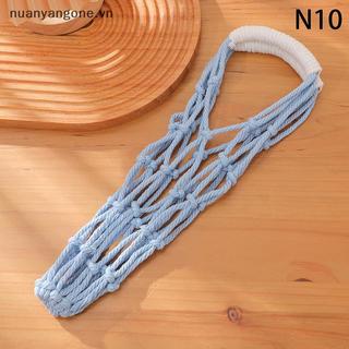 Túi lưới dệt di động đựng chai rỗng/cốc, túi đựng chai nước có thể gập lại, thiết kế thực tế