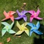 YOLOGO 10 Cái / bộ Cối Xay Gió Hành Lang Vòm, Có Dây Dây Màu Nguyên Chất Đầy Màu Sắc 4 Lá Pinwheels, Nhựa Có Dây Thép Dây Nhiều Màu Sắc Cối Xay Gió Sân Và Sân Vườn