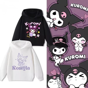 Áo Hoodie phong cách Kuromi cho trẻ em Đồ chơi thông thường in hình hoạt hình nhẹ hàng đầu