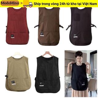 Tạp dề tay MODOMINO, Tạp dề chống vết bẩn thoáng khí chống bẩn, Tạp dề nhà bếp kiểu áo Vest Nylon đa năng chống nước đơn giản của Cooks Chef và Servers