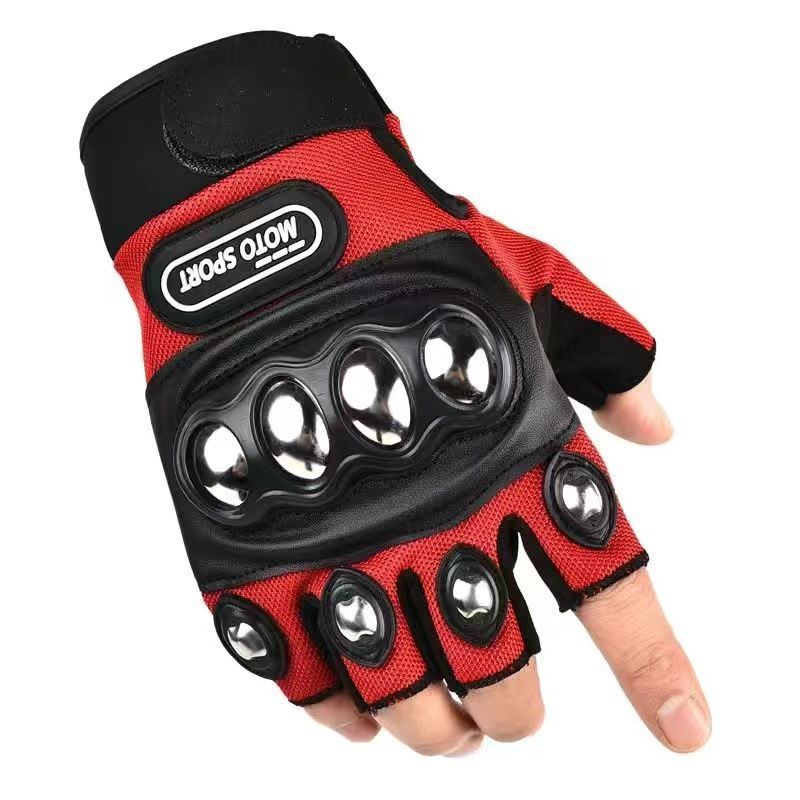 Xe Máy Thể Dục Vỏ Thép Half Finger Gloves, Phù Hợp Sử Dụng Ngoài Trời Và Khi Đi Xe Đạp