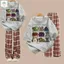 Bộ quần ống rộng caro đỏ+ áo phông form rộng chữ happy day xắn đáng yêu-quanao94