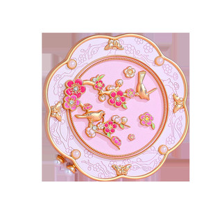 Đào Giấc Mơ Hoa Bóng Gấp Gương Hộp Quà Tặng Phong Cách Trung Hoa Retro Tay Cầm Gương Quốc Gia Hợp Thời Trang Di Động Sinh Nhật Bạn Gái Quà Tặng Gương Nhỏ U44B