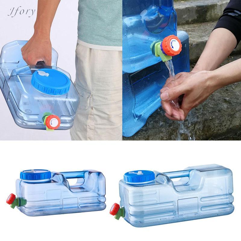 Jfory Thùng đựng nước lớn có vòi đựng chai để cắm trại ngoài trời Lái xe đi bộ đường dài Ba lô khẩn cấp
