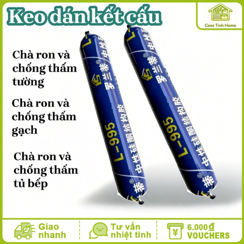Keo Silicone & Dán Kết Cấu Đa Năng - Chống Thấm Nước Tức Thì, Chống Nứt Nấm Mốc,  Cho Vật Liệu Xây Dựng Và Sửa Chữa