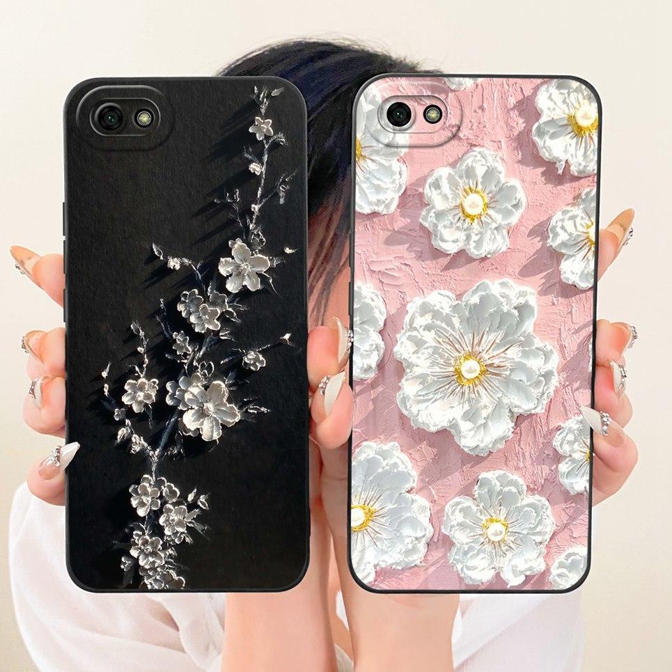 Dành Cho Vivo Y81 Y81s Y81a Y83 Y83a 1803 1808 1812 Ốp lưng Họa Tiết Nơ Bướm Hoa Nữ Tính Ốp Lưng Silicon Mềm