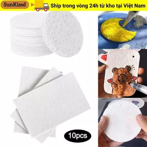 Giấy vẽ họa tiết SUNKISSD, Đồ chơi giáo dục Giấy kết cấu xốp phồng, Bọt biển làm sạch da mặt thủ công đa chức năng cho trẻ em