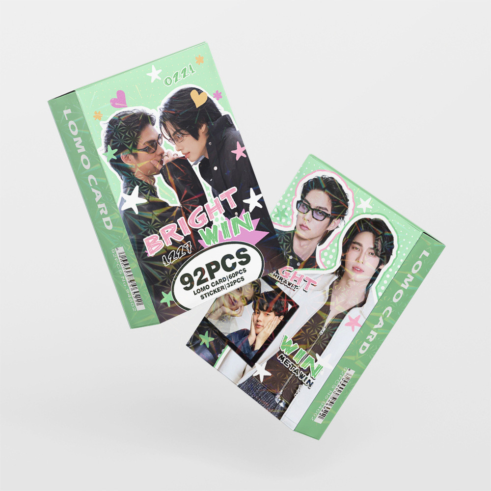 92 Chiếc BRIGHT WIN Lomo Thẻ Ngôi Sao Thái Dán Photocards 2gether Series Thái Phim Truyền Hình Bưu Thiếp YM